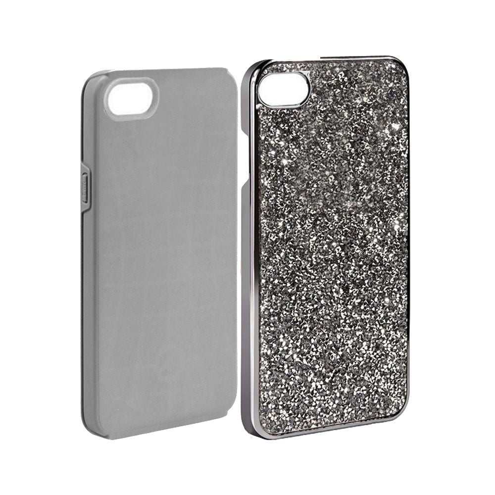 For Apple iPhone SE 3 (2022) SE/8/7 Bling Rhinestone Diamond Shiny Glitter Hybrid Dual Layer Rugged Shell Hard PC TPU Phone Case Cover