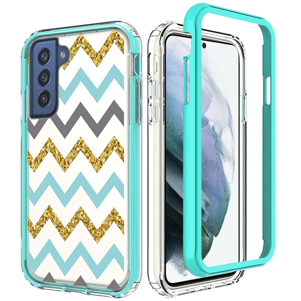 For Samsung Galaxy S22 /Plus Ultra Beautiful Design 3 in 1 Hybrid Triple Layer Armor Hard PC Rubber TPU Shockproof Protective Frame Phone Case Cover