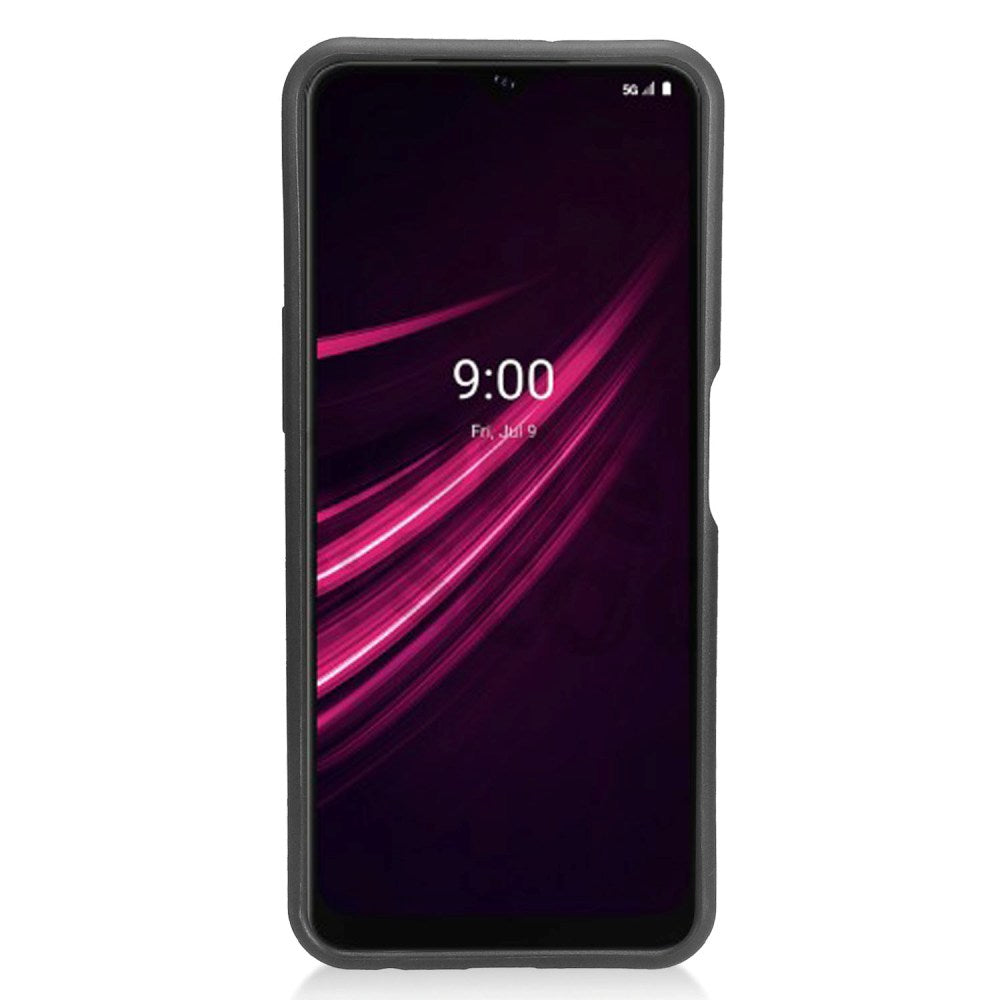 For T-Mobile /Metro Revvl V+ Plus 5G Brushed Texture Slim Hybrid Shockproof Dual Layer Hard PC & TPU Armor Rugged Phone Case Cover