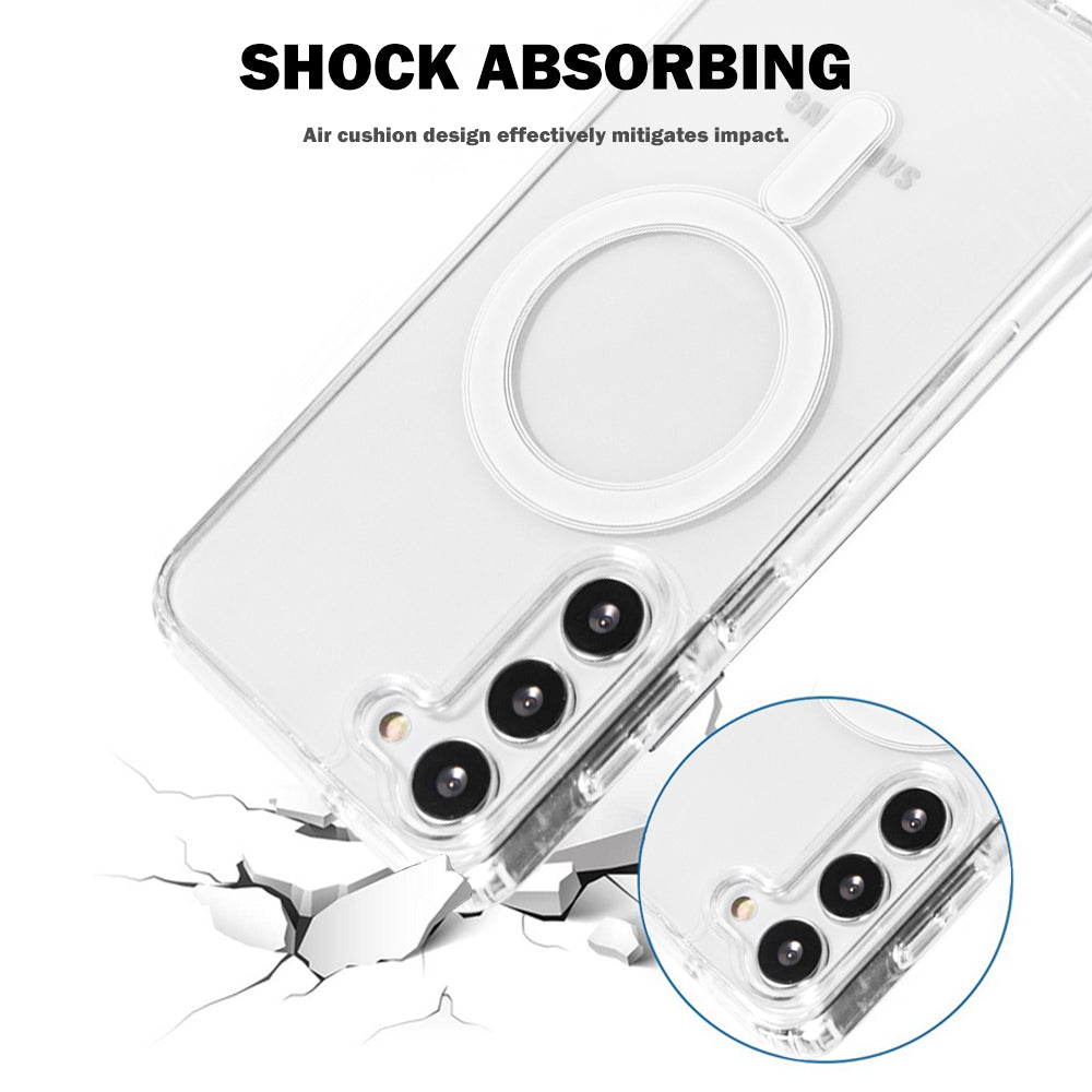 For Samsung Galaxy S23 /Plus /Ultra Crystal Clear Hybrid Impact Protection Case with Magsafe Compatibility Phone Case Cover