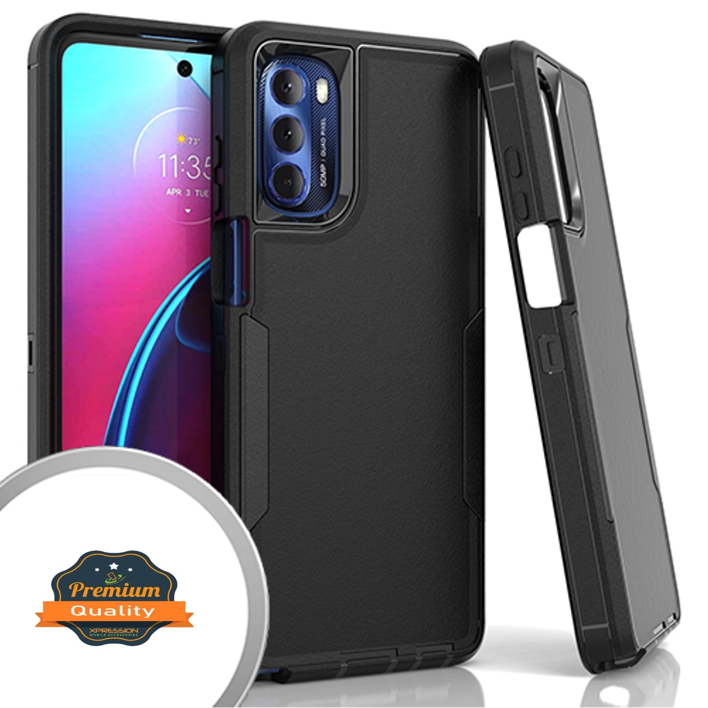 For Samsung Galaxy A54 5G Slim Hybrid Shockproof Silicone Rubber TPU + Hard PC Heavy Duty Three Layer Body Protection Phone Case Cover