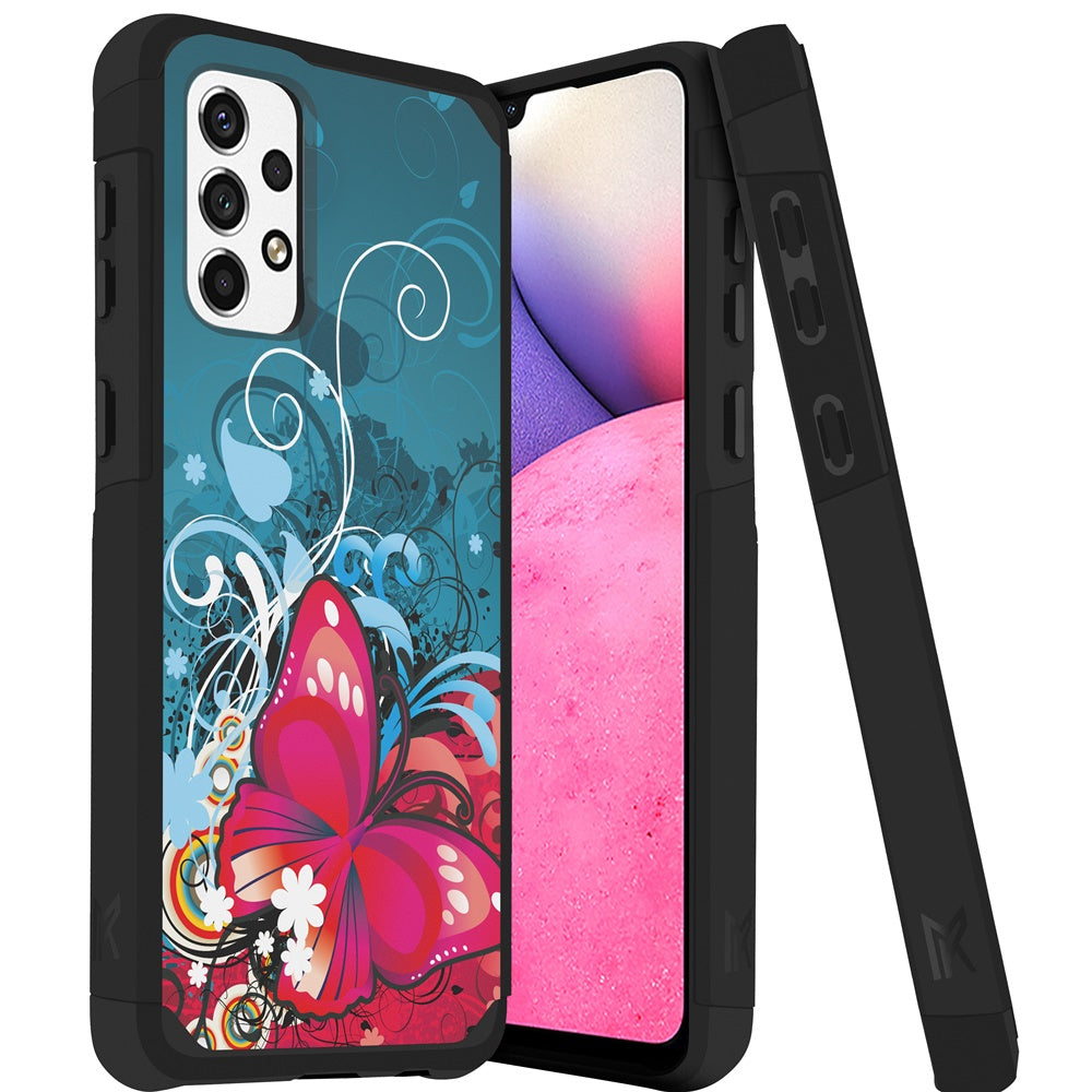 For Samsung Galaxy A33 5G Graphic Design Pattern Hard TPU Silicone Protection Hybrid Shockproof Armor Rugged Bumper Phone Case Cover