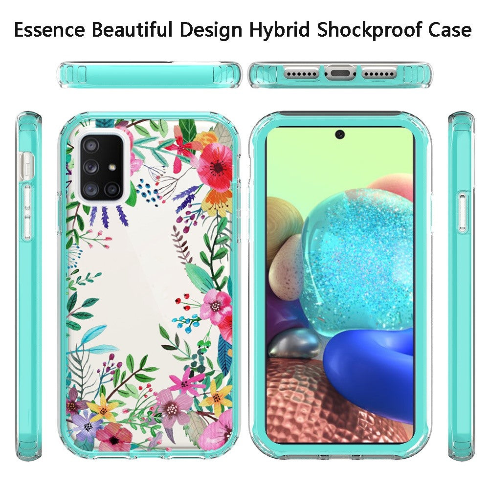 For Samsung Galaxy A71 5G Beautiful Design Hybrid Triple Layer Armor Hard PC Rubber TPU Shockproof Protective Frame Phone Case Cover