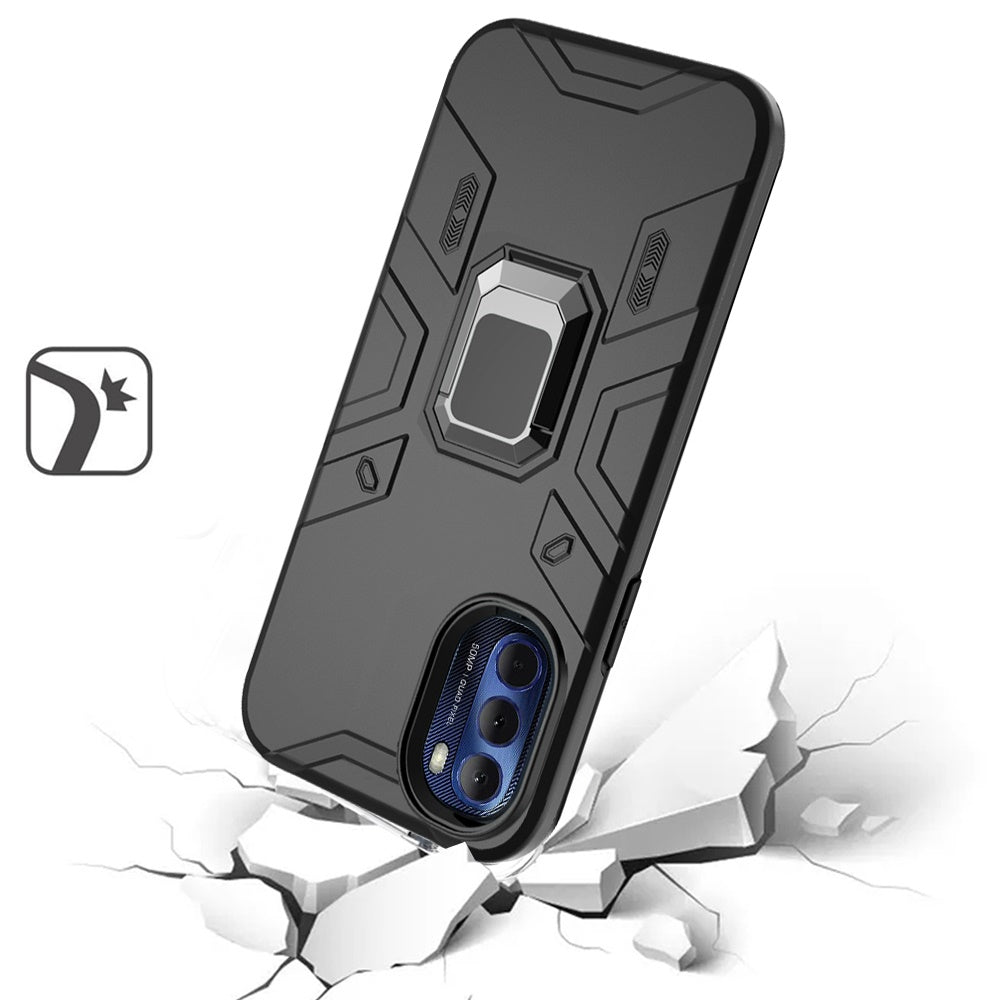 For Motorola Moto G Stylus 4G 2022 Slim Rugged Shockproof Hybrid with Magnetic Ring Stand Holder Phone Case Cover