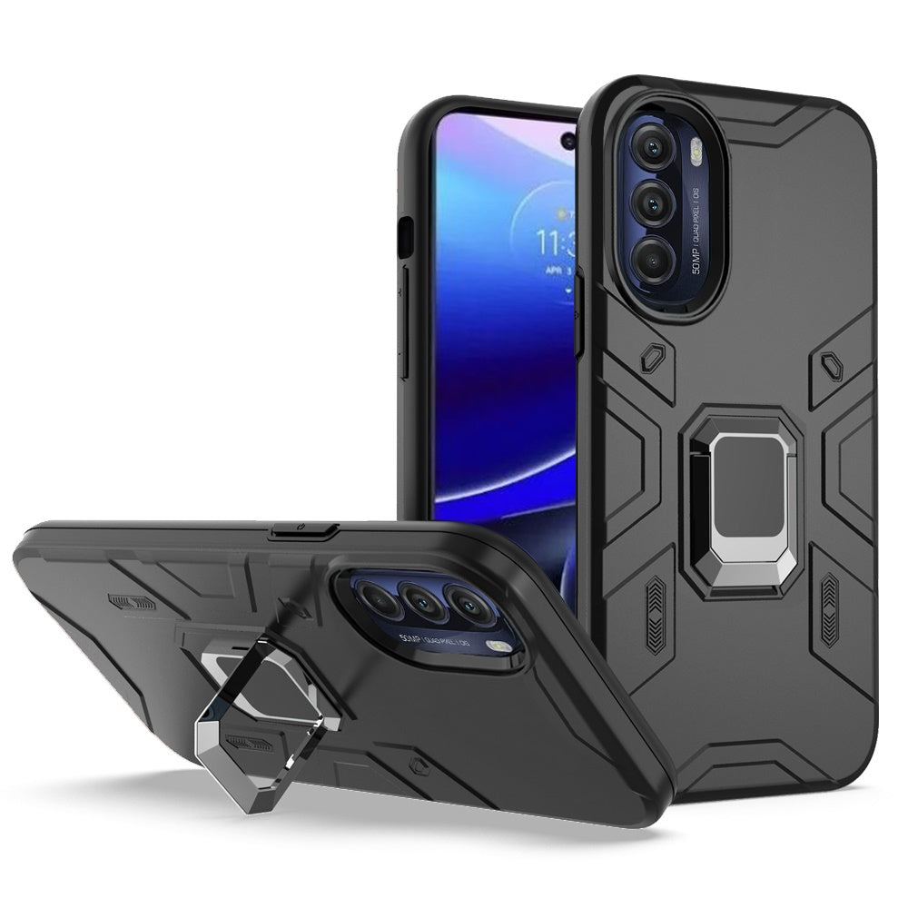 For Apple iPhone 11 (6.1") Slim Rugged Shockproof Hybrid with Magnetic Ring Stand Holder Phone Case Cover