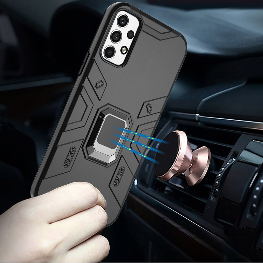 For Motorola Edge+ 2022 /Edge Plus Slim Rugged Shockproof Hybrid with Magnetic Ring Stand Holder Phone Case Cover