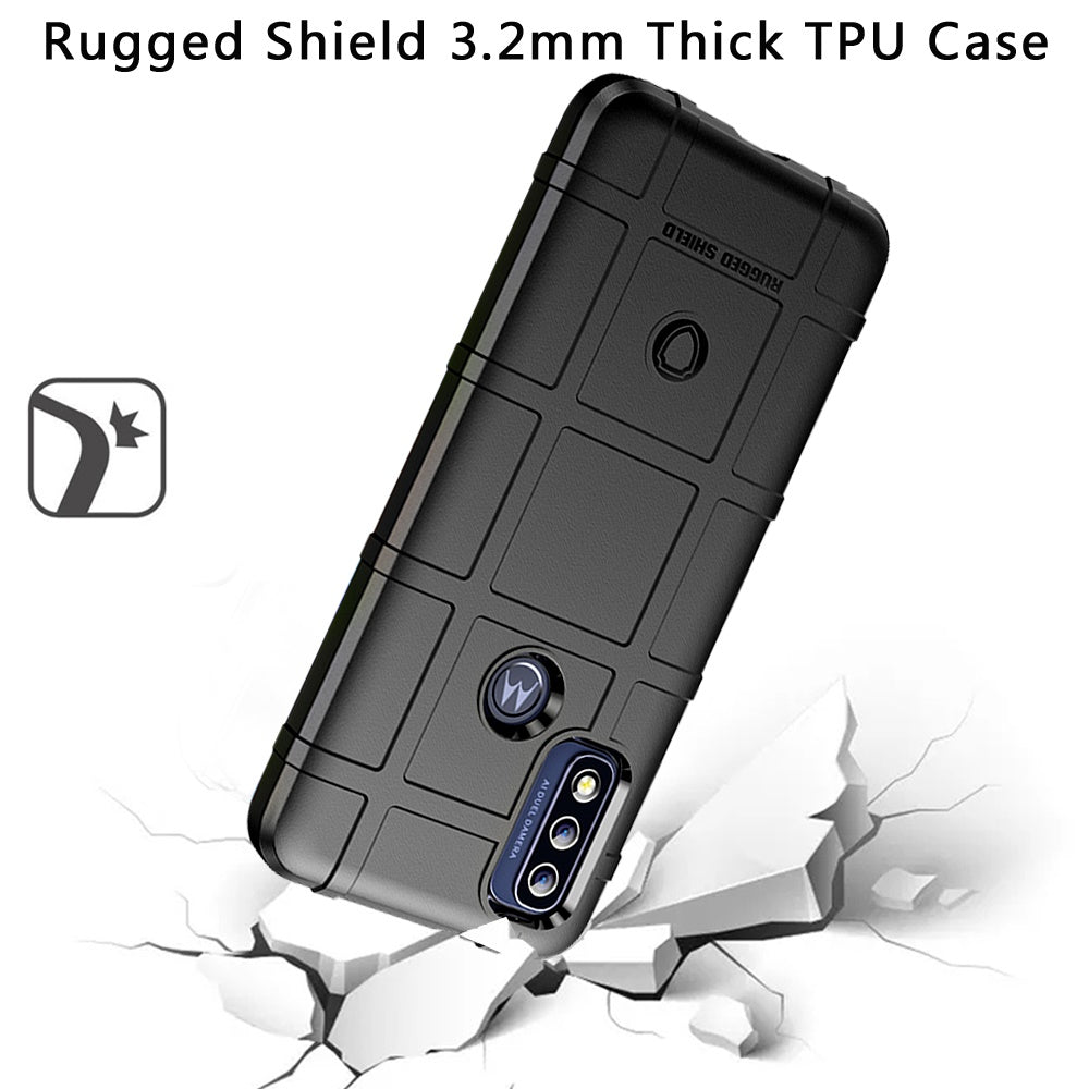 For Motorola Moto G Pure Rugged Shield Hybrid TPU Thick Solid Rough Armor Tactical Matte Grip Silicone Texture Protective Cover Phone Case Cover
