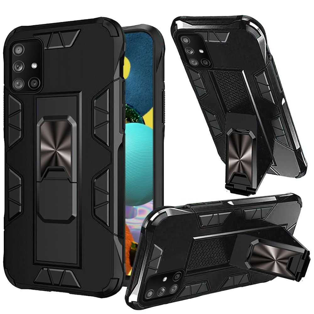 For Samsung Galaxy A02S Hybrid Magnetic Slide Ring Stand fit Car Mount Grip Holder Full Body Heavy Duty Rugged Military Grade Phone Case Cover