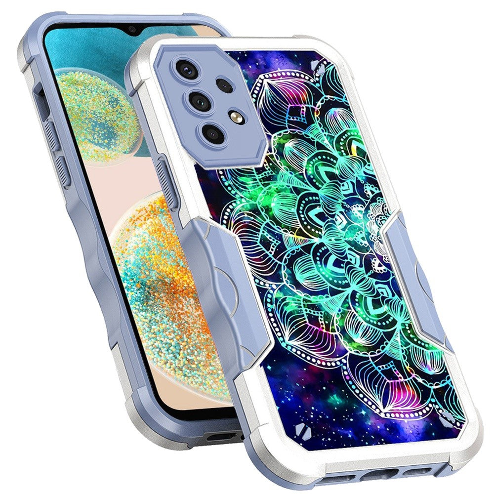 For Samsung Galaxy A23 5G Fashion Design Tough Shockproof Hybrid Stylish Pattern Heavy Duty TPU Rubber Armor Phone Case Cover