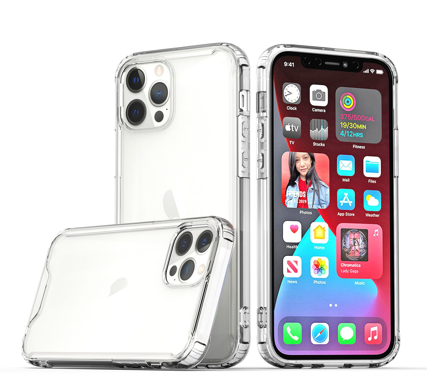 For Samsung Galaxy A53 5G Colored Shockproof Transparent Hard PC + Rubber TPU Hybrid Bumper Shell Thin Slim Protective Phone Case Cover