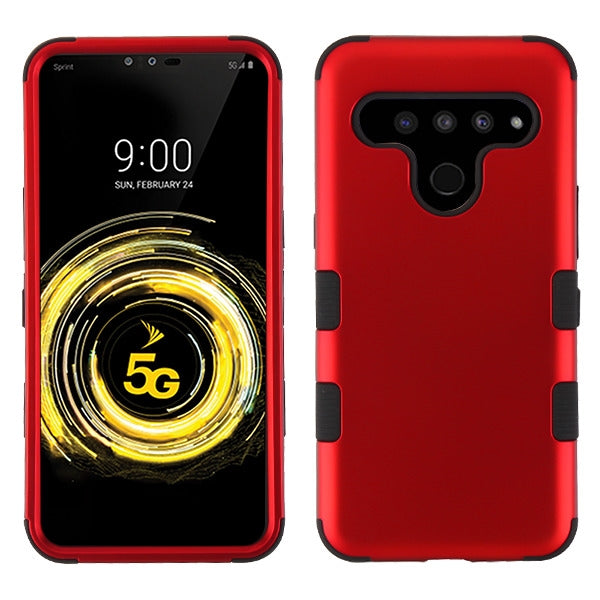 For LG V50 Thinq Hybrid Dual Layer Hard PC Cases Shockproof TPU Rugged Bumper Phone Case Cover