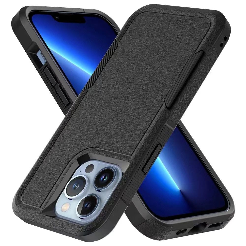 For Apple iPhone 13 Pro Max (6.7") Tough Hybrid Rugged Hard Shockproof Drop-Proof 3in1 Protection, Military Grade Design Phone Case Cover