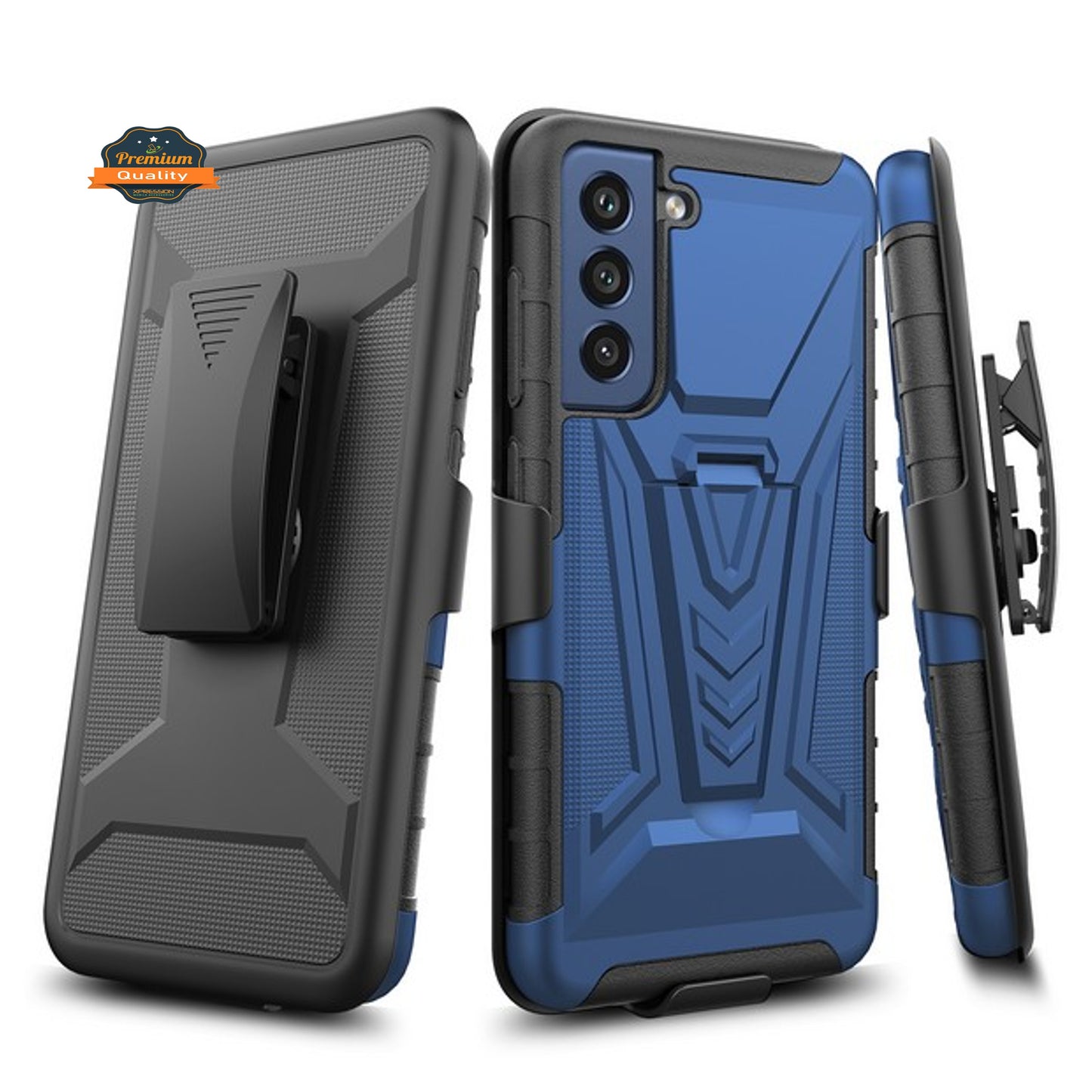 For TCL 30V 5G Hybrid Armor Kickstand with Swivel Belt Clip Holster Heavy Duty 3in1 TPU Defender Shockproof Rugged Phone Case Cover
