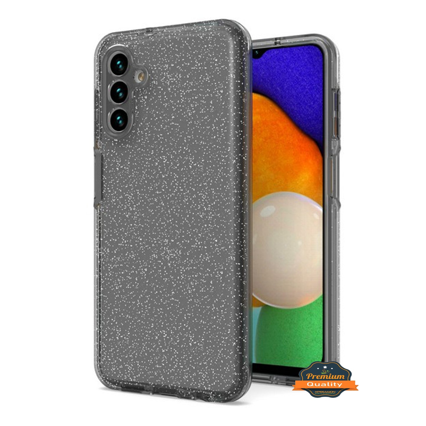 For Samsung Galaxy A13 5G Glitter Sparkle Bling Shiny Thin Ultra Slim Hybrid Shockproof Rubber Silicone Soft TPU Gel Protective Phone Case Cover