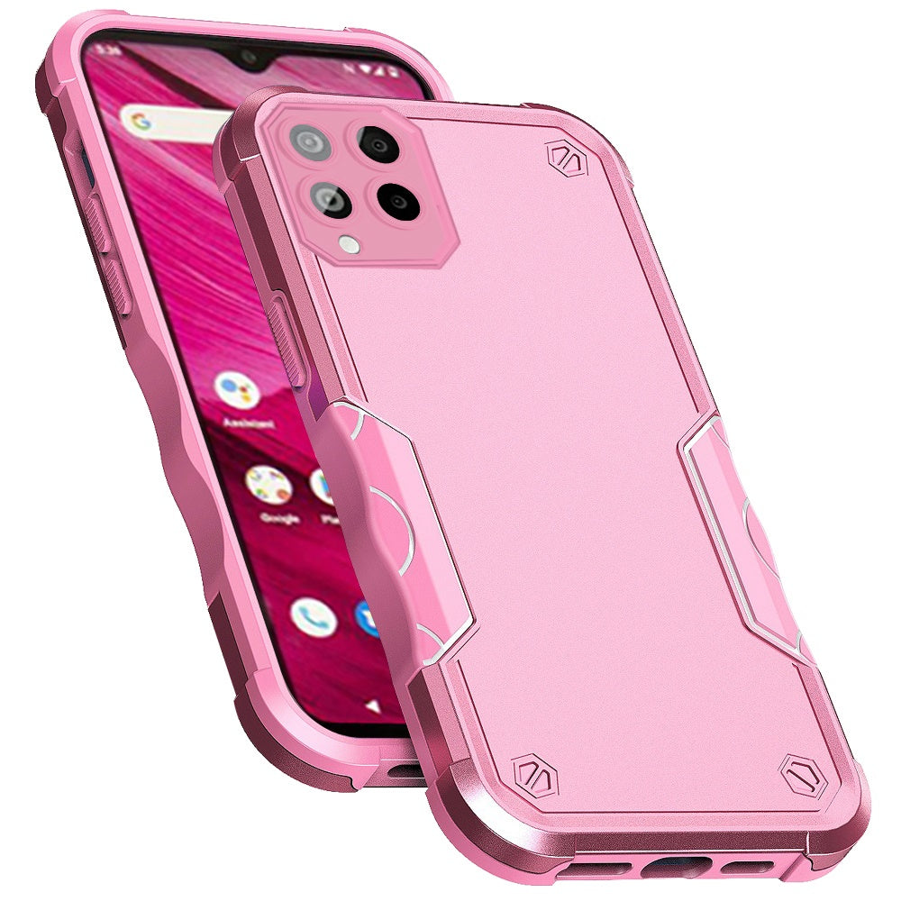 For T-Mobile Revvl 6 Pro 5G /Revvl 6 5G Tough Shockproof Hybrid Heavy Duty Dual Layer TPU Bumper Rugged Rubber Defend Phone Case Cover