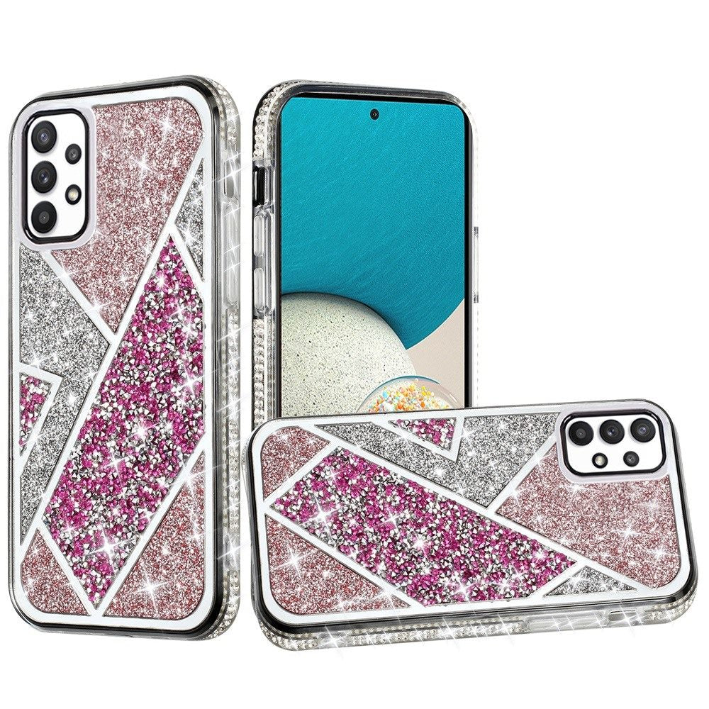 For Samsung Galaxy A53 5G Glitter Bling Diamond Rhinestone Sparkly Bumper Fashion Shiny Fancy Cases Hybrid Rugged Phone Case Cover