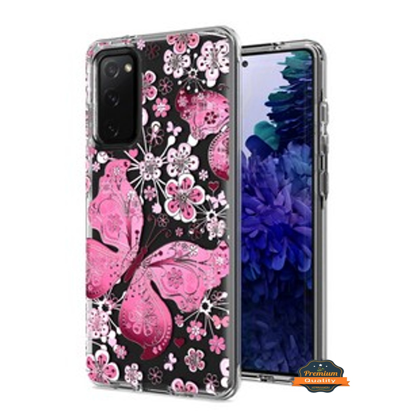 For Samsung Galaxy S20 FE /Fan Edition 5G Hybrid Trendy Image Patterns Design Clear Hard Back Shockproof TPU Rubber Phone Case Cover