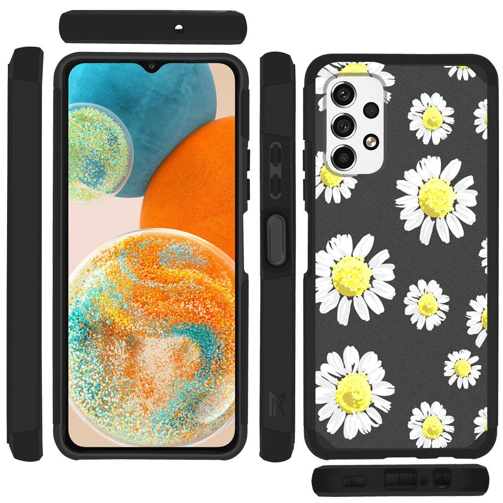 For Samsung Galaxy A23 5G Graphic Design Pattern Hard PC TPU Tough Strong Hybrid Shockproof Armor Frame Phone Case Cover