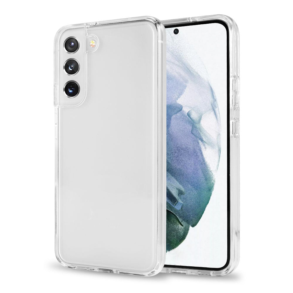 For Samsung Galaxy S23+ Plus Clear Full Transparency Thick Hybrid Hard PC Shell & Soft TPU Shock-Absorption Bumper Transparent Phone Case Cover