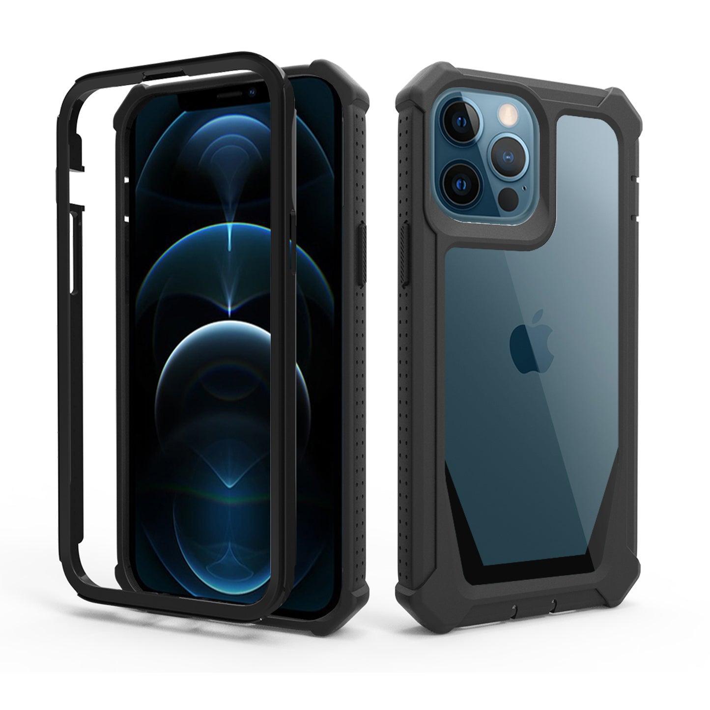 For Samsung Galaxy S22 /Plus Ultra Solid Tough Shockproof Ultimate Hybrid Full-Body Rugged Bumper Frame Clear Back Hard PC Soft TPU Phone Case Cover