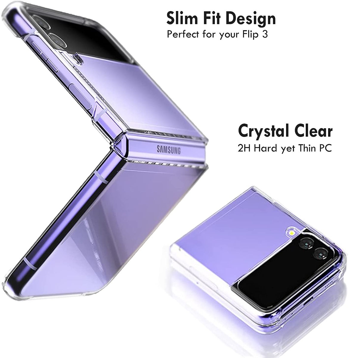 For Samsung Galaxy Z Flip 4 5G Premium TPU Rubber Transparent Plating PC with Color edge Frame Shockproof Protection Clear Phone Case Cover