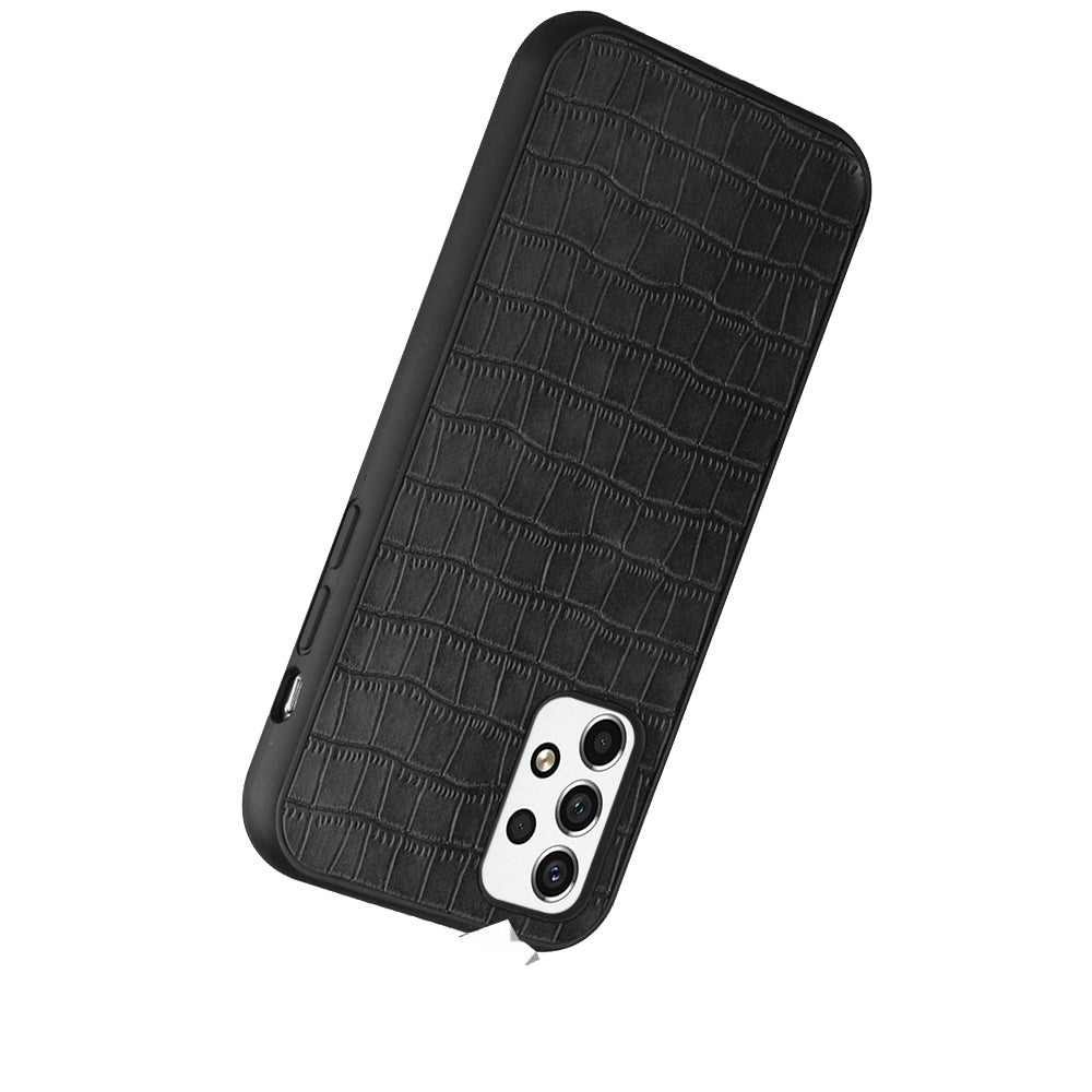 For Samsung Galaxy A33 5G Ultra Slim Thin PU Leather Crocodile Flip Snap On Hybrid Shockproof TPU PC Hard Shell Durable Phone Case Cover