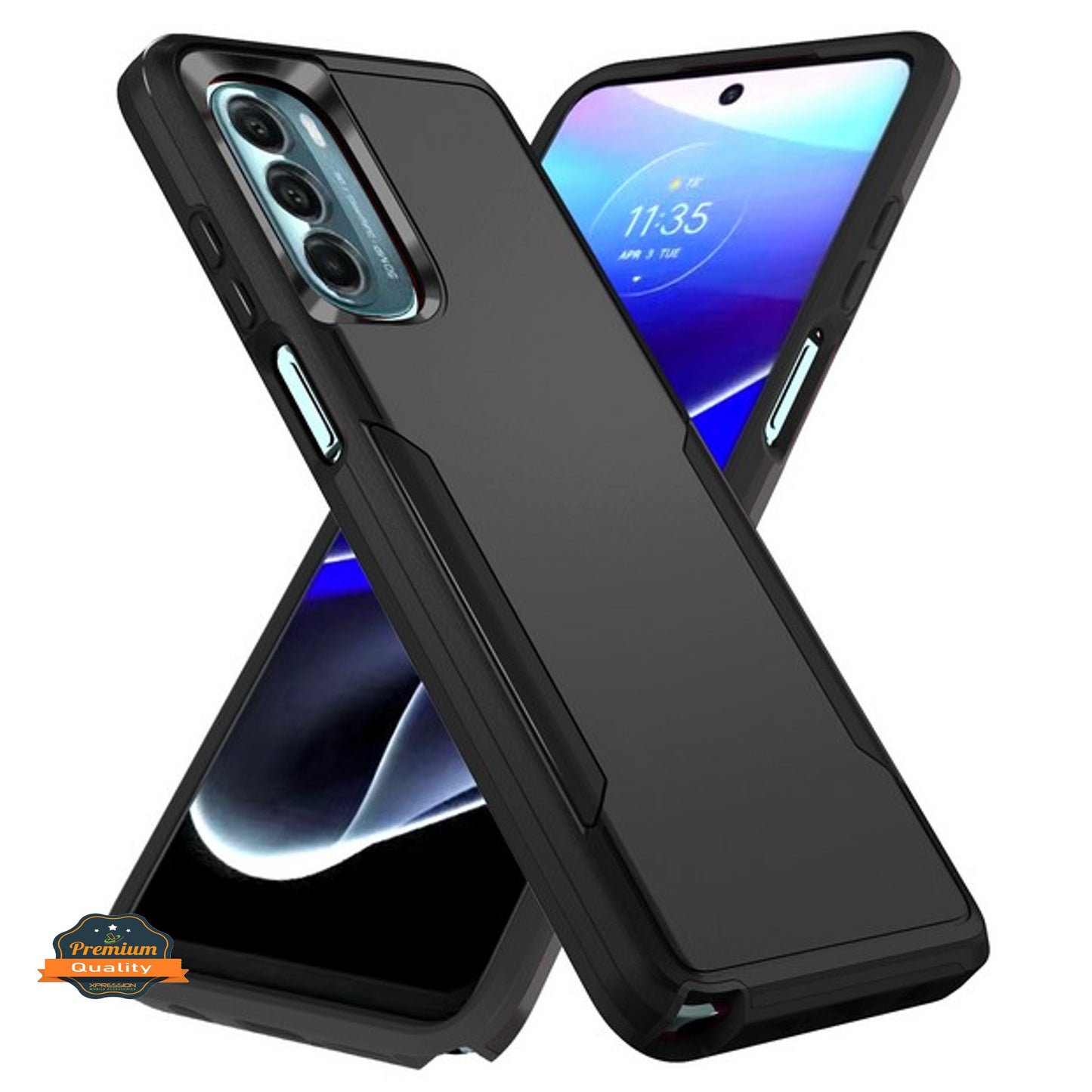 For Samsung Galaxy A03S Hybrid Bumper Rugged Dual Layer Heavy-Duty Military-Grade Rubber TPU Defender Protective Phone Case Cover