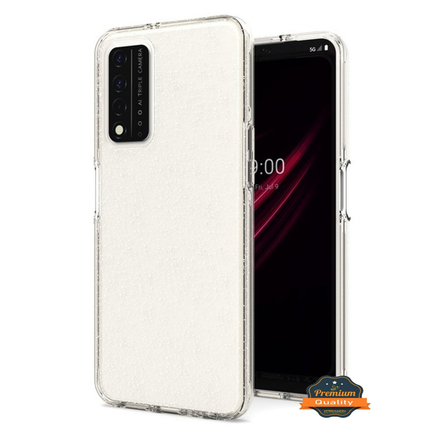 For Samsung Galaxy A03S Glitter Sparkle Bling Shiny Thin Slim Hybrid Shockproof Rubber Silicone Soft TPU Gel Protective Phone Case Cover