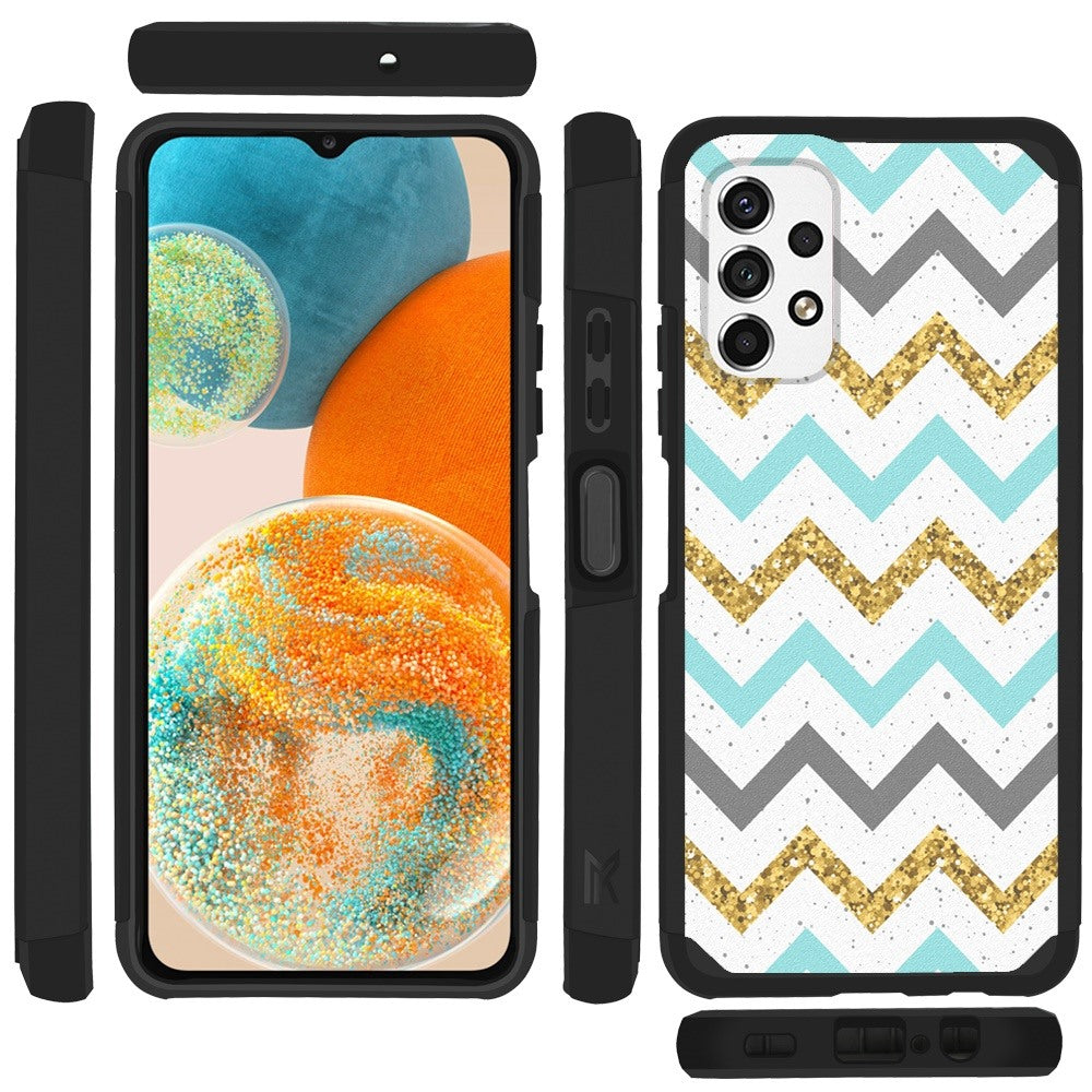 For Samsung Galaxy A23 5G Graphic Design Pattern Hard PC TPU Tough Strong Hybrid Shockproof Armor Frame Phone Case Cover