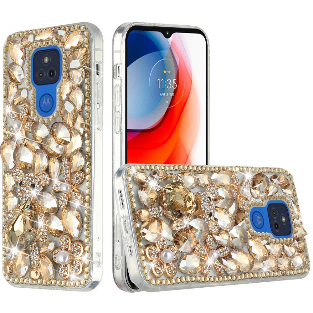 For Samsung Galaxy A13 4G Bling Clear Crystal 3D Full Diamonds Luxury Sparkle Transparent Rhinestone Hybrid Protective Phone Case Cover