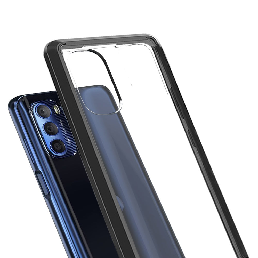 For Motorola Moto G Stylus 2022 4G Hybrid Slim Crystal Clear Transparent Shock-Absorption with TPU + Hard PC Back Frame Phone Case Cover