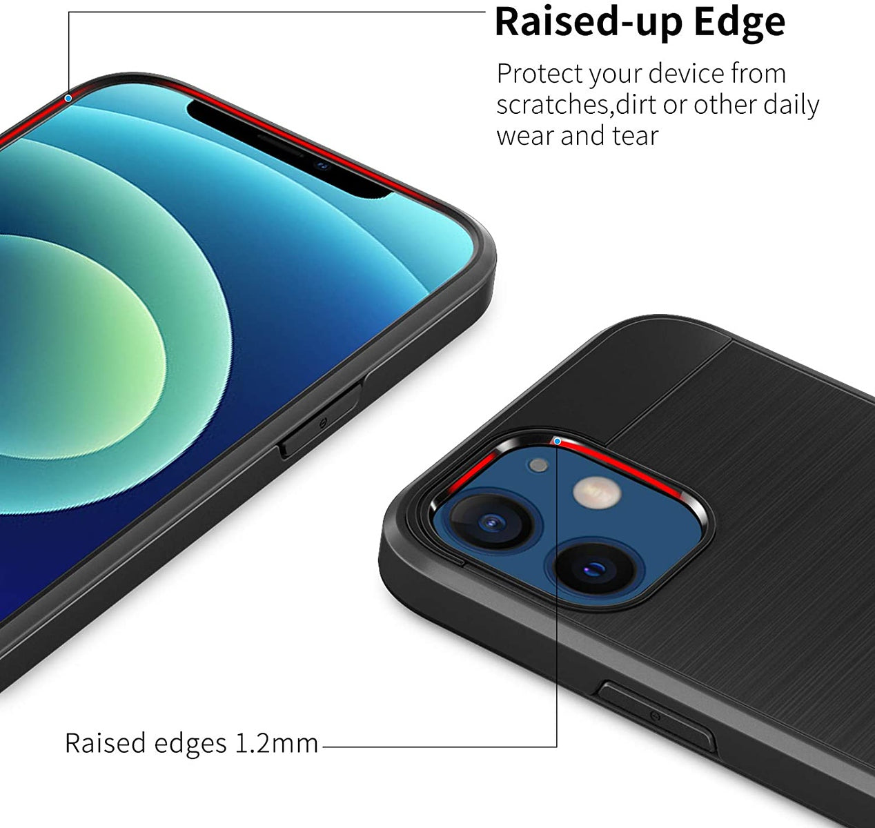 For Samsung Galaxy A03S Brushed Texture Slim Hybrid Shockproof Dual Layer Hard PC TPU Silicone Armor Rugged Protective Phone Case Cover
