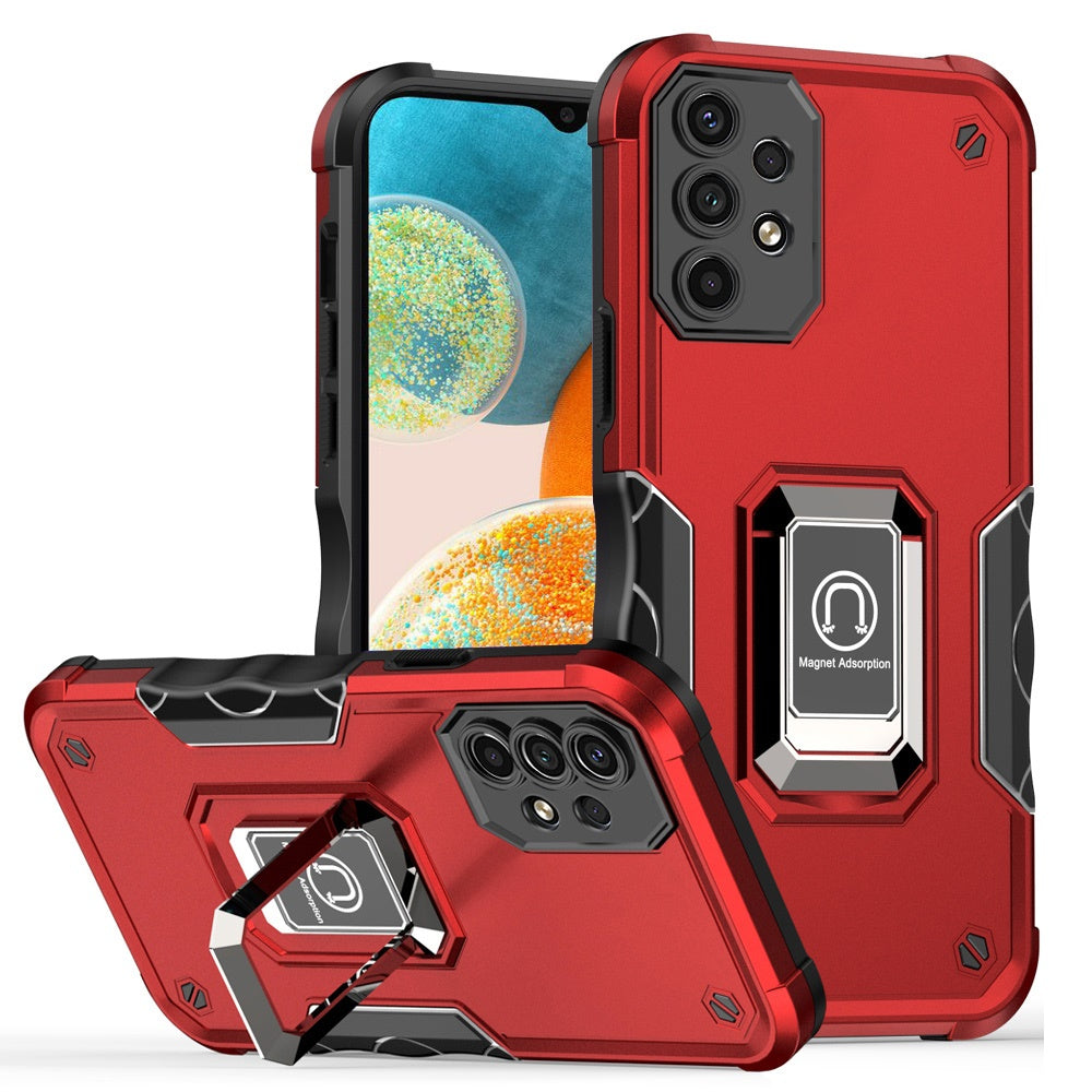 For Samsung Galaxy A23 5G Hybrid Cases with Magnetic Ring Holder Stand Kickstand Heavy Duty Rugged Silicone Shockproof Phone Case Cover