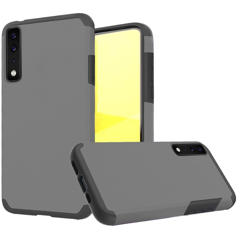 For Samsung Galaxy A23 Slim Corner Protection Shock Absorption Hybrid Dual Layer Hard PC + TPU Rubber Armor Defender Gray Phone Case Cover