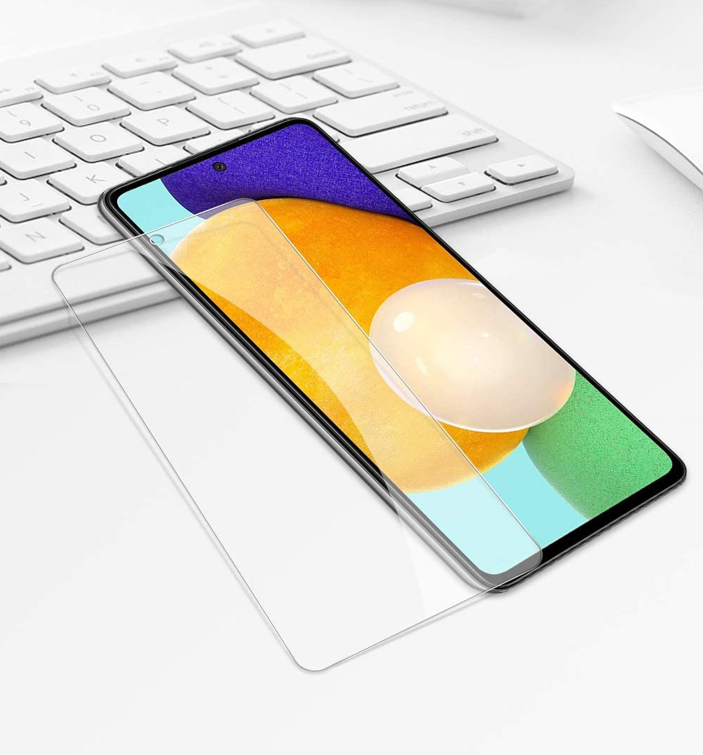For Samsung Galaxy A12 5G LCD Clear Screen Protector Temper Glass 2.5D Edge, Anti-Fingerprint, Easy Installation 9H Transparent HD Clear Screen Protective Guard Clear Phone Case Cover