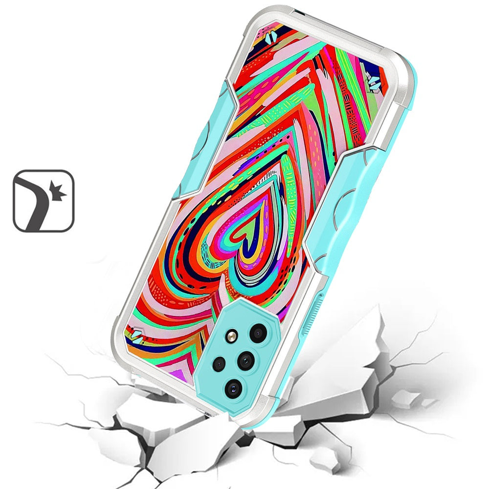 For Samsung Galaxy A23 5G Fashion Design Tough Shockproof Hybrid Stylish Pattern Heavy Duty TPU Rubber Armor Phone Case Cover