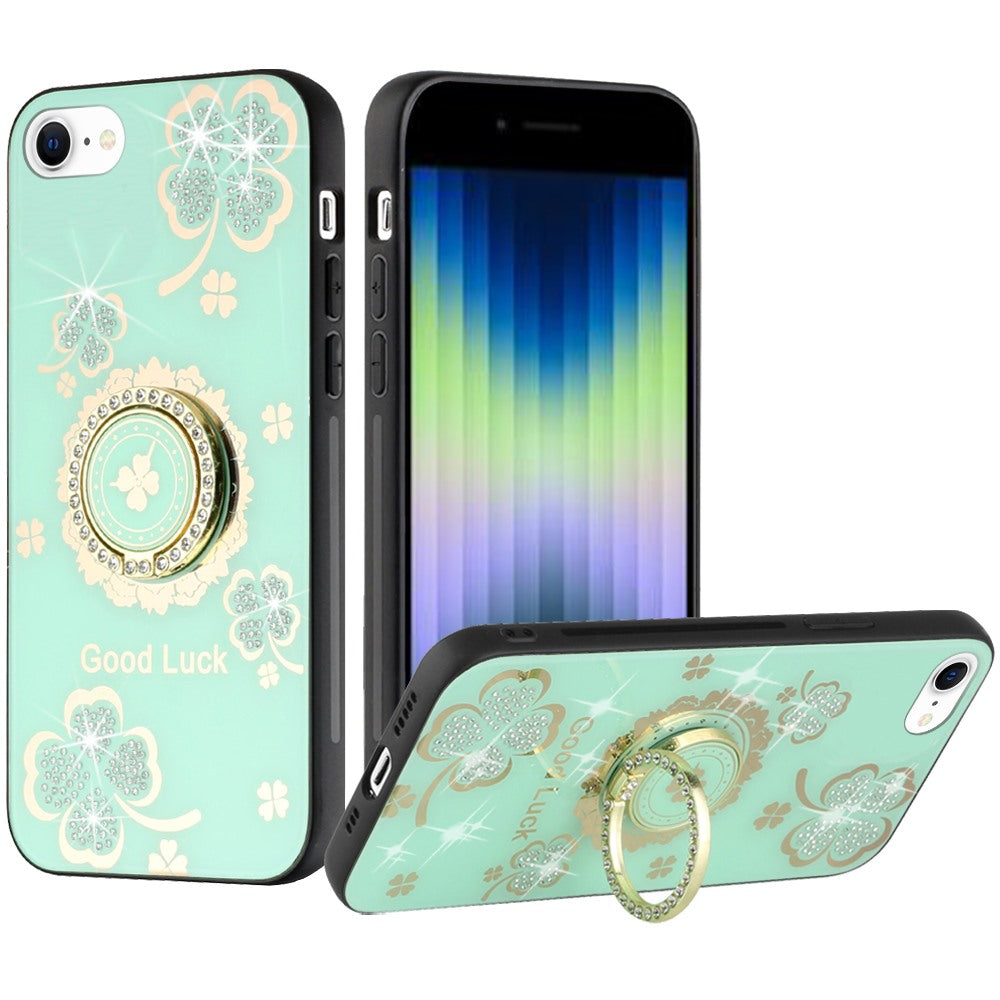 For Apple iPhone 11 (6.1")3D Diamond Bling Sparkly Glitter Ornaments Engraving Hybrid Armor Metal Fashion Phone Case Cover