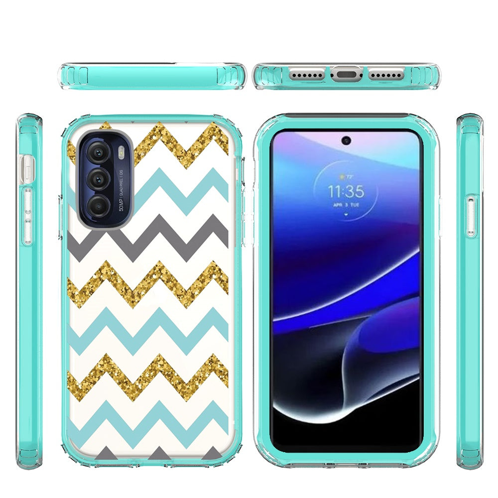 For Motorola Moto G Stylus 5G 2022 Beautiful Design Hybrid Triple Layer Armor Hard PC Rubber TPU Shockproof Frame Phone Case Cover