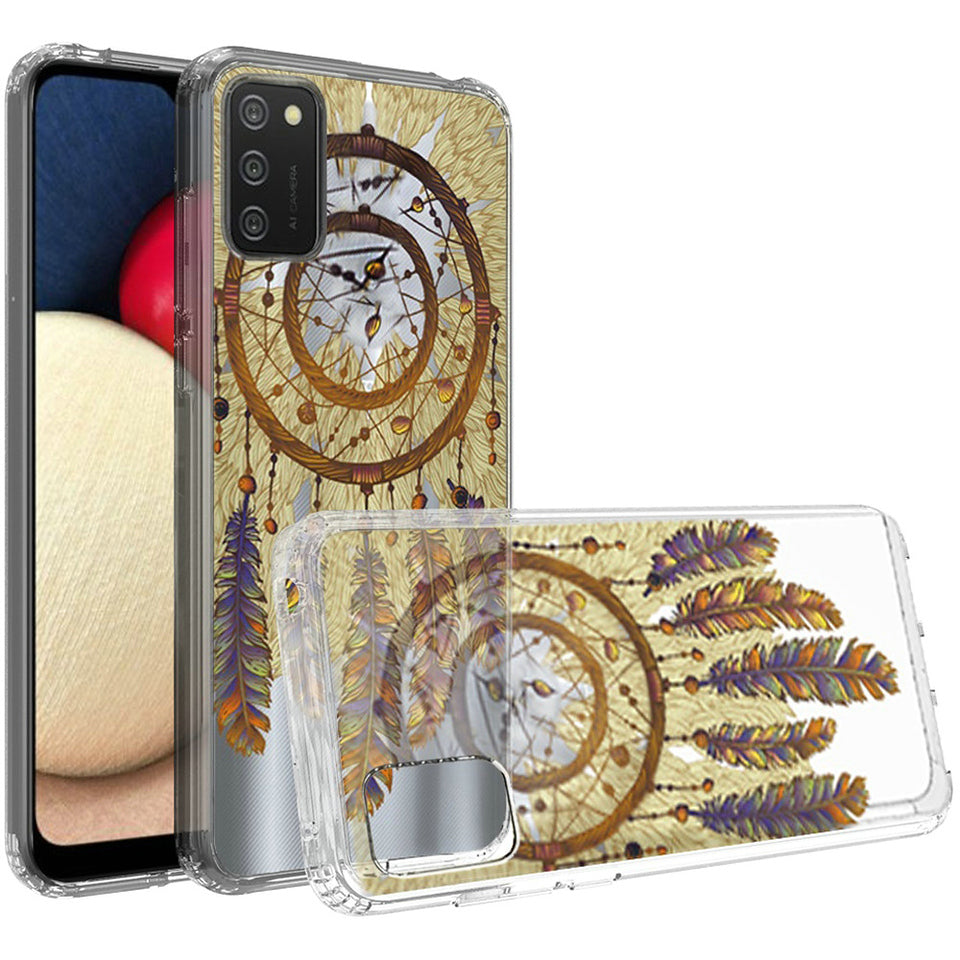 For Samsung Galaxy A53 5G Case Hybrid Design Image Transparent Rubber TPU Protector Thin Shell Back PC Armor Shockproof Phone Case Cover