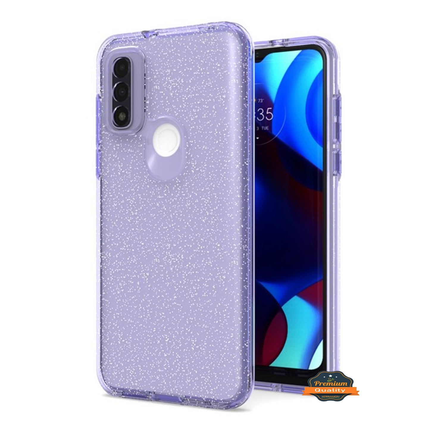 For TCL REVVL V Plus 5G Glitter Sparkle Bling Shiny Thin Slim Hybrid Shockproof Rubber Silicone TPU Gel Protective Phone Case Cover