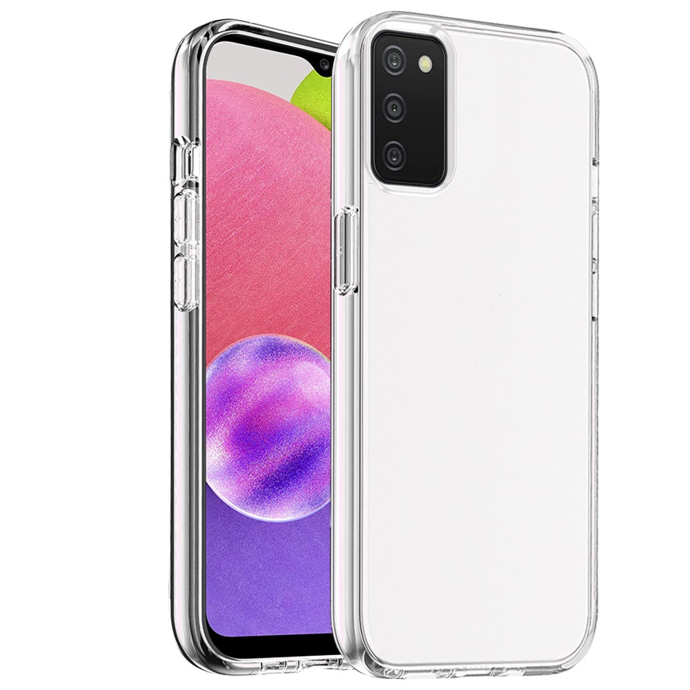 For Samsung Galaxy A03S Transparent Shock Absorption Thick TPU Rubber Gel Ultra Thick 3mm Hybrid Silicone Protective Phone Case Cover