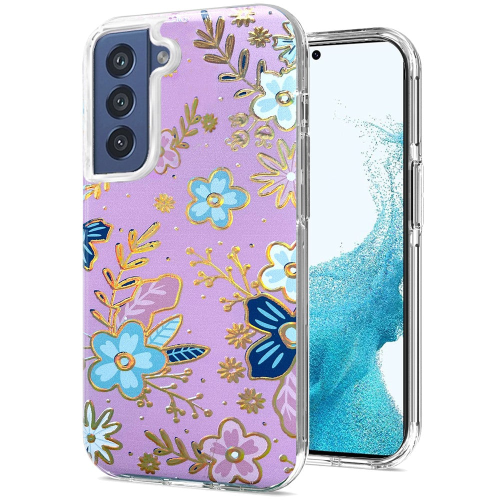 For Motorola Moto G 5G 2022 Stylish Gold Layer Design Hybrid Rubber TPU Hard PC Shockproof Armor Rugged Slim Phone Case Cover
