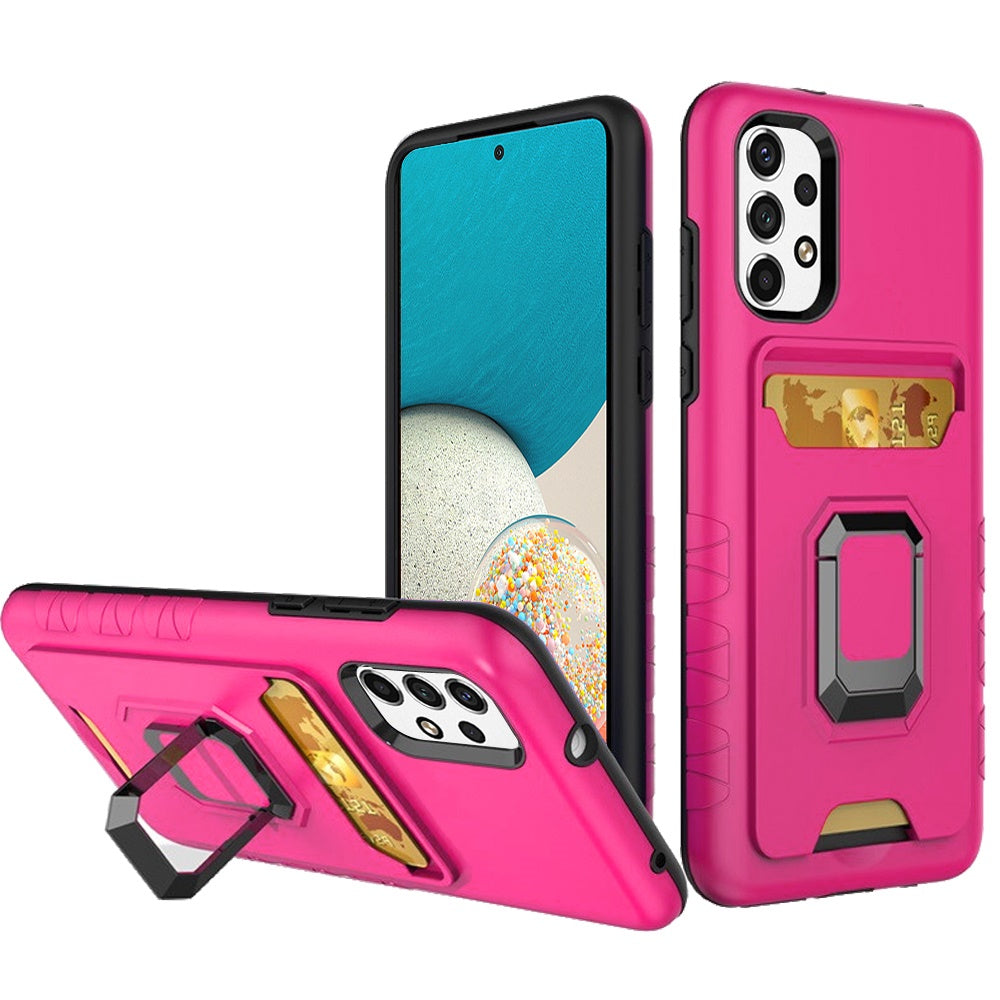 For Samsung Galaxy A53 5G Wallet Case Designed with Credit Card Holder & Stand Kickstand Ring Heavy Duty Hybrid Armor Phone Case Cover