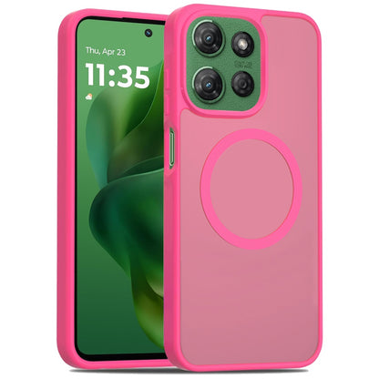 For Motorola Moto G Stylus 5G 2025 MagSafe Compatible Case Hybrid Soft TPU Bumper Hard Translucent Matte Back Slim Shockproof Case Cover