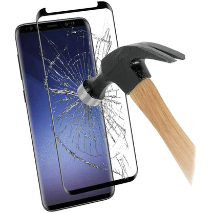 For Samsung Galaxy S9+, Samsung Galaxy S9 Plus Premium Tempered Glass Screen Protector Designed to allow full functionality Fingerprint Unlock 3D Curved Edge Glass Full coverage Protector Clear Black