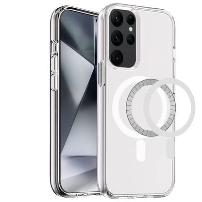 For Apple iPhone SE 4 MagSafe Compatible Transparent Shock Absorption TPU Rubber Hybrid Protective [Magnetic Circle] Case Cover