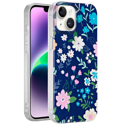 For Apple iPhone 15 Fashion Layer Design Slim IMD TPU Protective, Shockproof Hybrid Stylish Durable Hard PC Case Cover