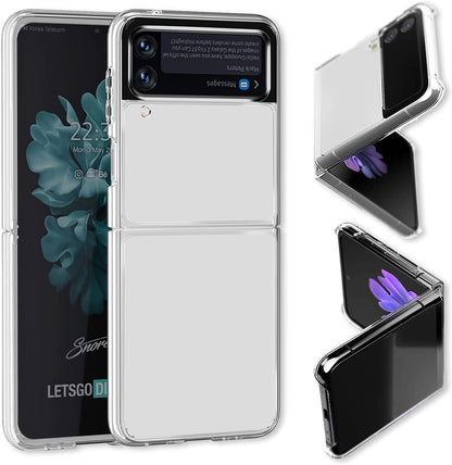 For Motorola Razr+ 2025, Motorola Razr+ Plus (2025) Acrylic Hybrid Clear Hard Back Cover Slim Thin Fit TPU Hard PC with Frame Bumper Protection Case Cover Transparent