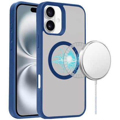 For Apple iPhone 16 Pro (6.3") Magnetic Case Hybrid Compatible with MagSafe TPU Slim Fit Shockproof Matte Hard Back Protective Case Cover