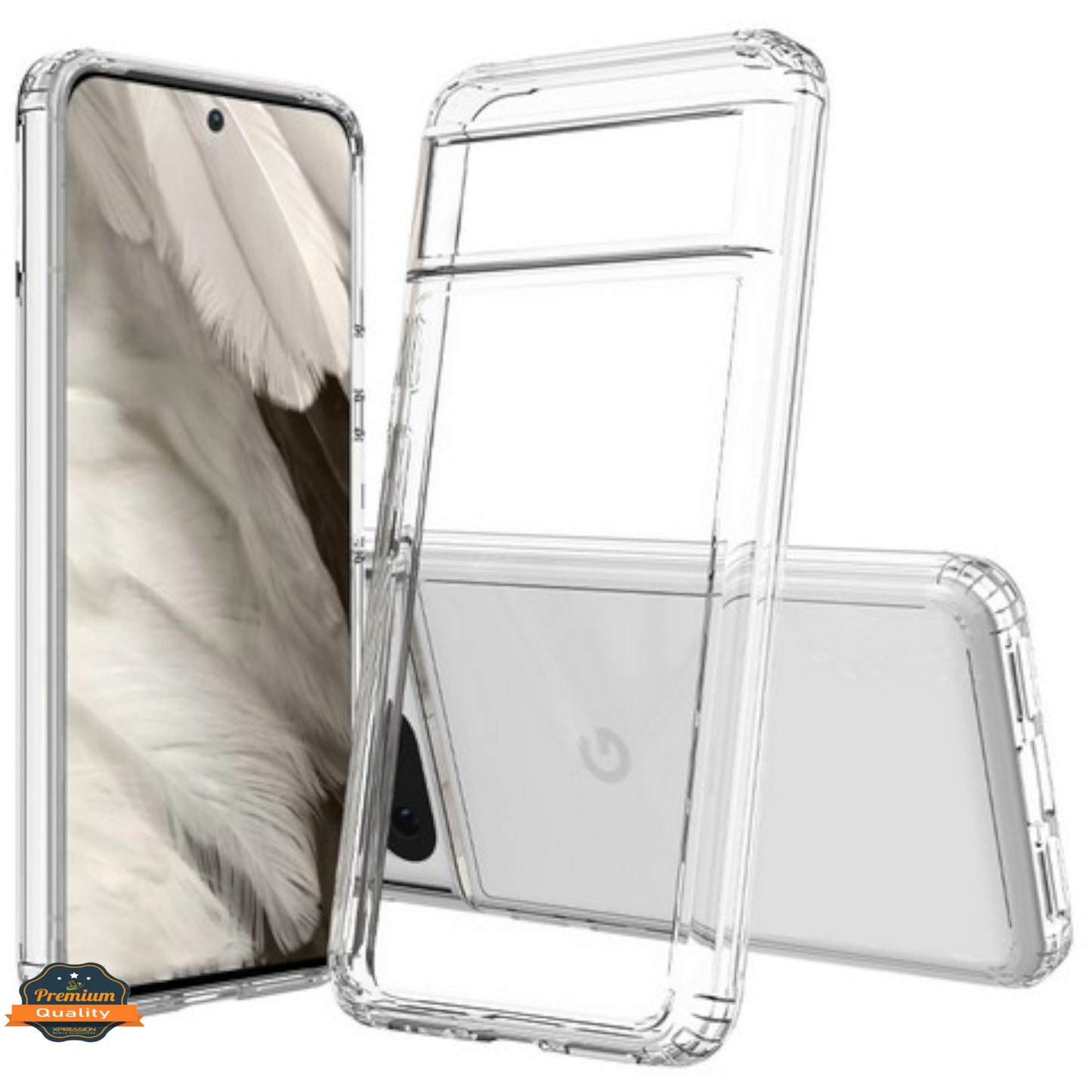 For Google Pixel 9 Pro Crystal HD Clear Back Hybrid Case TPU Bumper Frame Slim Shockproof Hard Defender Case Cover Clear